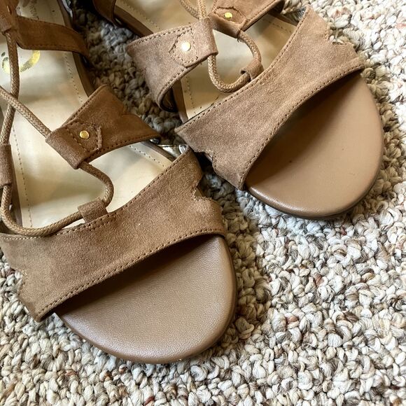 Sam Edelman Circus Womens Brown Hagen Lace Up Gladiator Sandals Zip Back Sz 9 - Picture 2 of 8